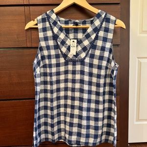 Talbots Gingham blouse - Petite Small